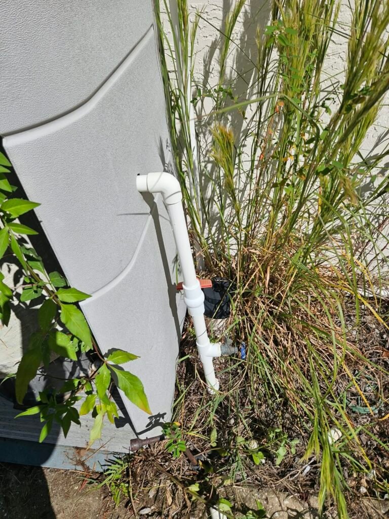 PVC Drain Line Along Structure in Hudson, FL 34667 PVC drain line along structure in Hudson, FL 34667