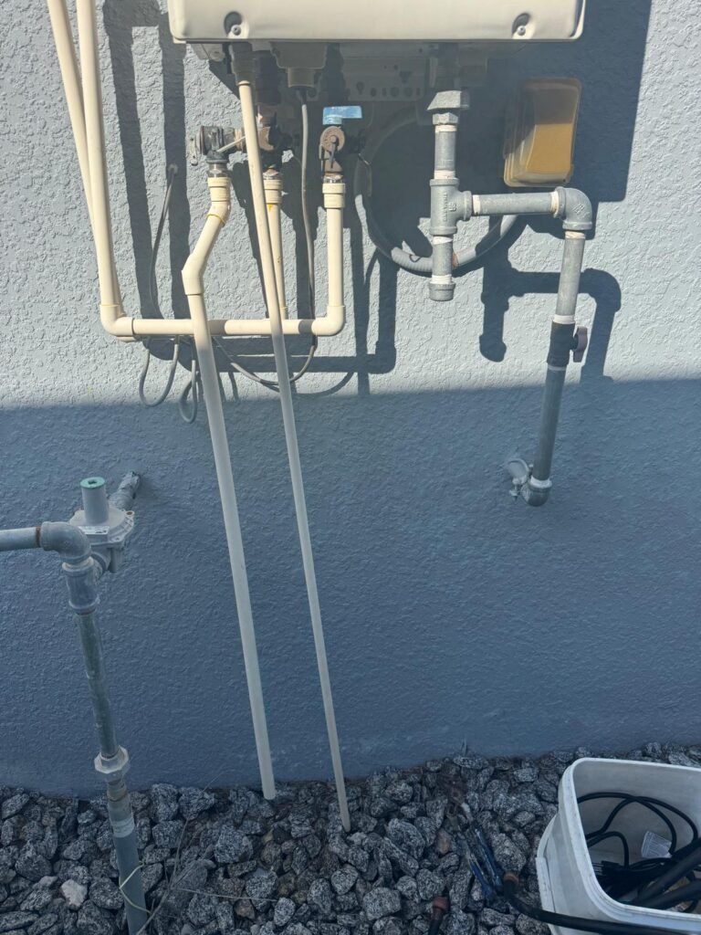 Tankless Water Heater in Lutz, FL 33548 Tankless water heater with connections in Lutz, FL 33548