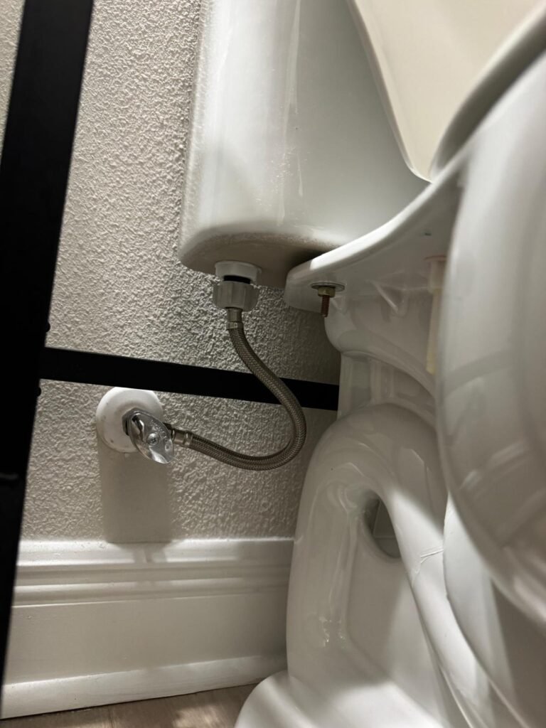 Toilet plumbing with water supply line in Apollo Beach, FL 33572