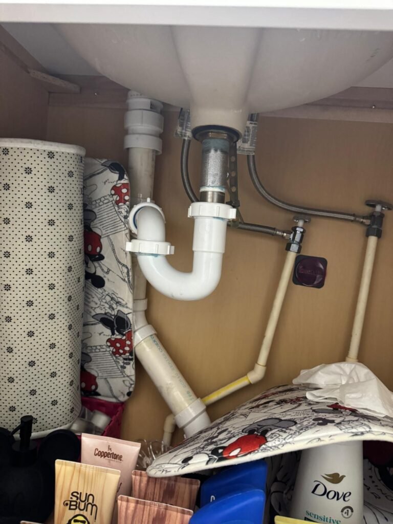 Under-Sink View with P-Trap in Apollo Beach, FL 33572 Under-sink view with P-trap in Apollo Beach, FL 33572