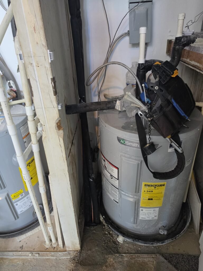 Utility Area with HVAC Piping in Treasure Island, FL 33706 Water heater and HVAC piping in Treasure Island, FL 33706
