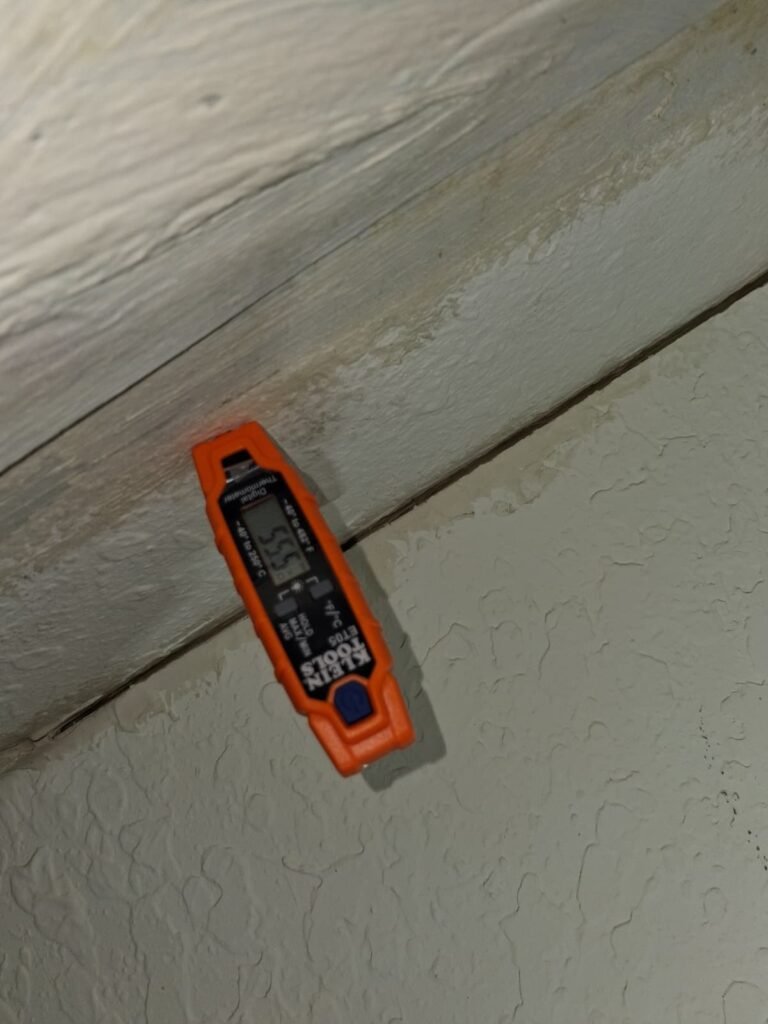 Digital thermometer reading on wall in Wesley Chapel, FL 33544