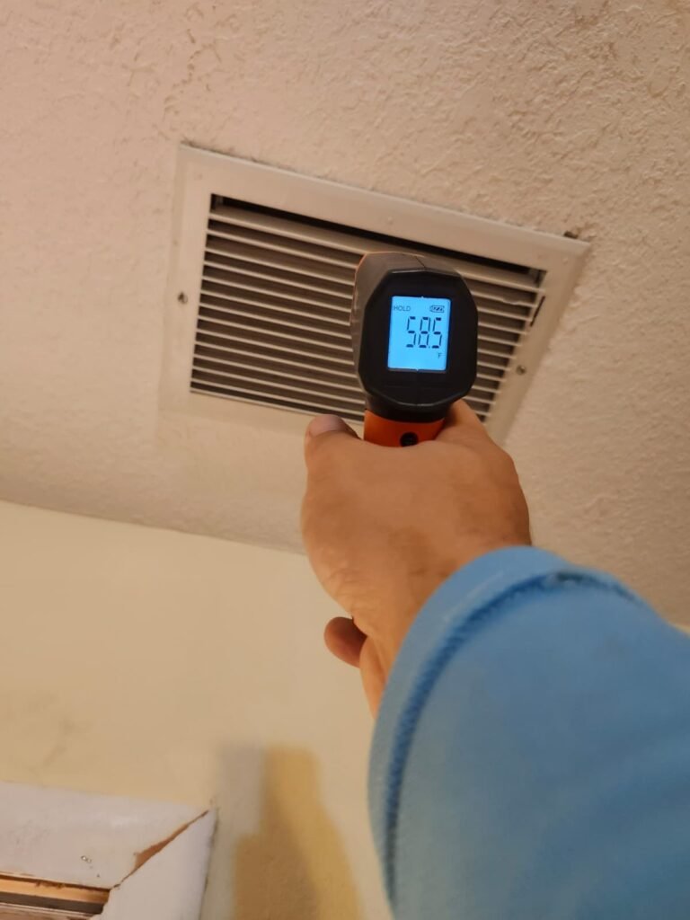 Wall vent temperature check in Dunedin, FL 34698