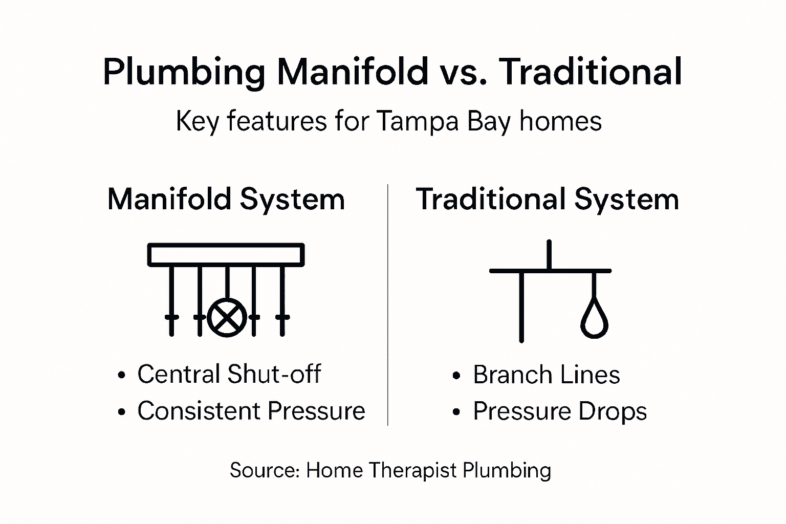 PEX Manifold vs Trunk-and-Branch | Home Therapist Tampa Bay