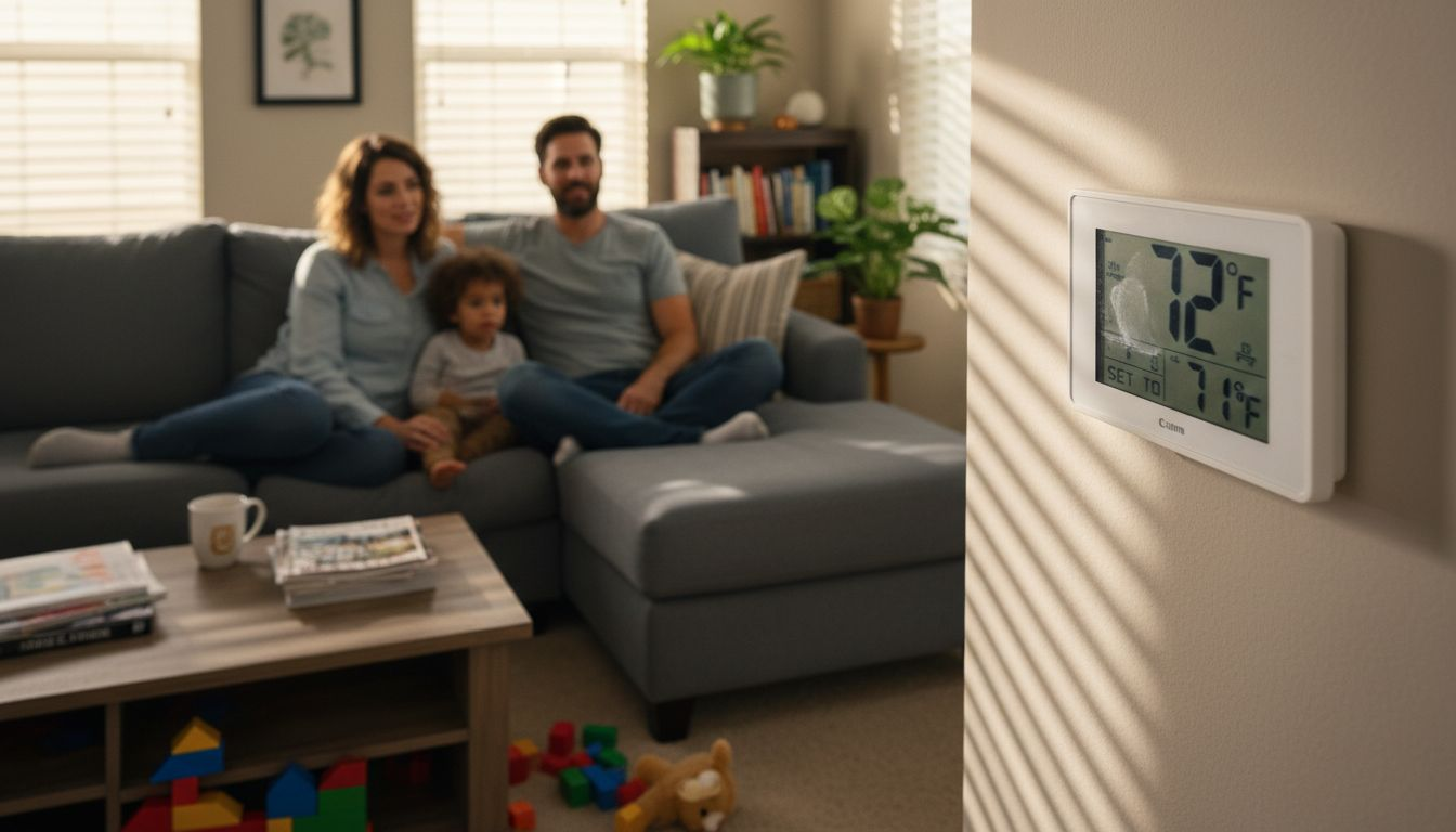 Family enjoys precise HVAC comfort indoors