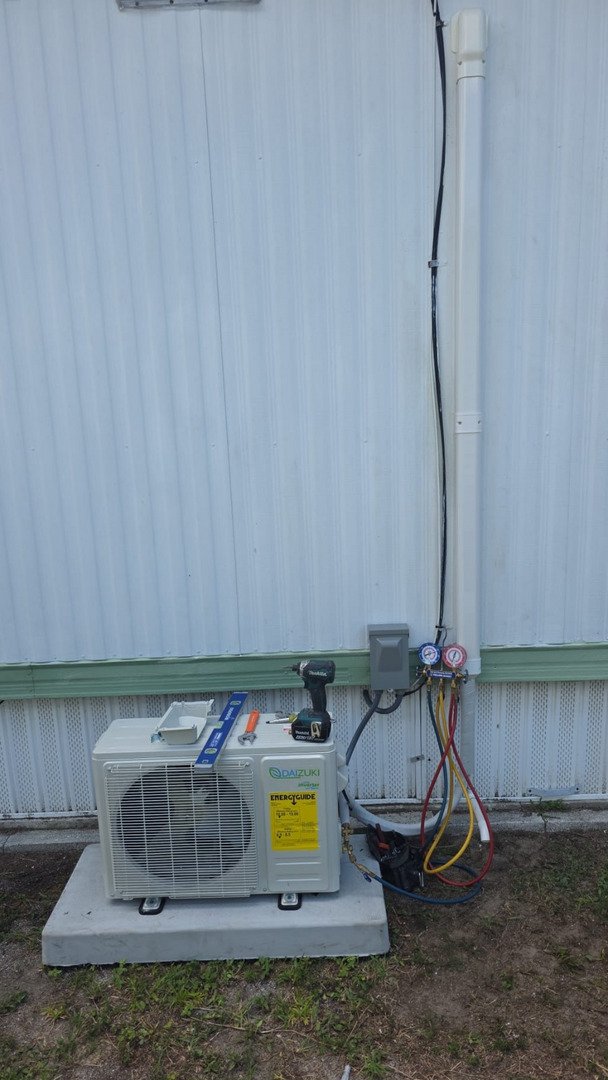 Mini Split System Installation from Scratch Project in Holiday, FL 34691