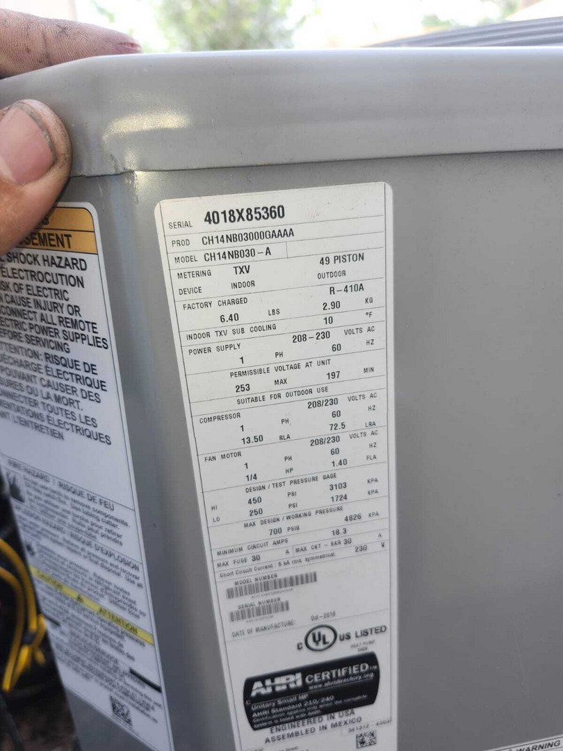 Low on R-410A With No Obvious Leak: HVAC Refrigerant Recharge on W Fig St, Tampa, FL 33609