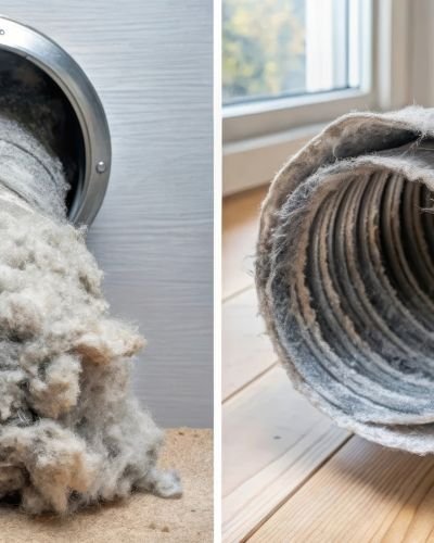 Clogged Vent Duct Filthy Lint Removal Needed Tampa Fl
