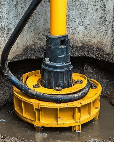 Drainage Pump In Compacted Soil With Water Collection Tampa Fl