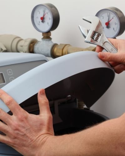 Maintenance Repairing Appliance With Wrench And Gauge Tampa Fl