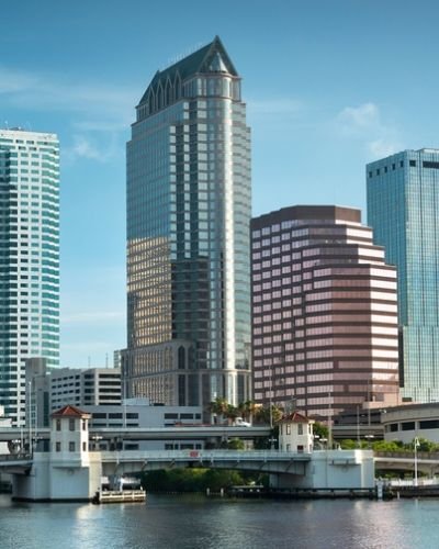Tampa Skyline View With Plumber Service Near Waterfront